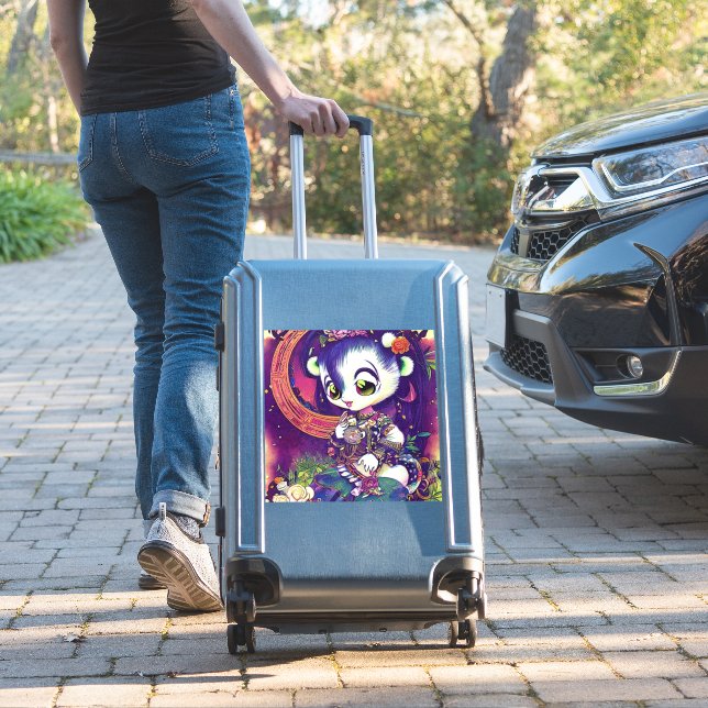 Panda Princess Violet Dreams- Aufkleber (Koffer Insitu)