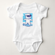Panda Print Baby Bodysuit