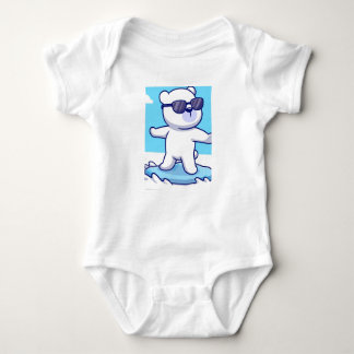 Panda Print Baby Bodysuit Strampler