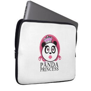 Panda Prinzessin Süße Panda Königin Krone Laptopschutzhülle