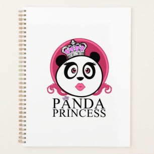 Panda Prinzessin Süße Panda Königin Krone Planer