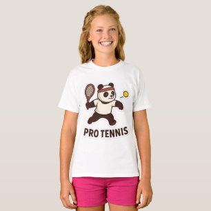 Panda Pro Tennis Sticker - Niedliches Sportdesign T-Shirt