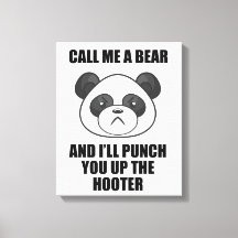 Panda Punch Canvas Print (Iris Wildthyme)