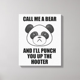 Panda Punch Canvas Print (Iris Wildthyme) Leinwanddruck