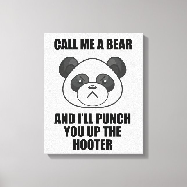 Panda Punch Canvas Print (Iris Wildthyme) Leinwanddruck (Vorderseite)