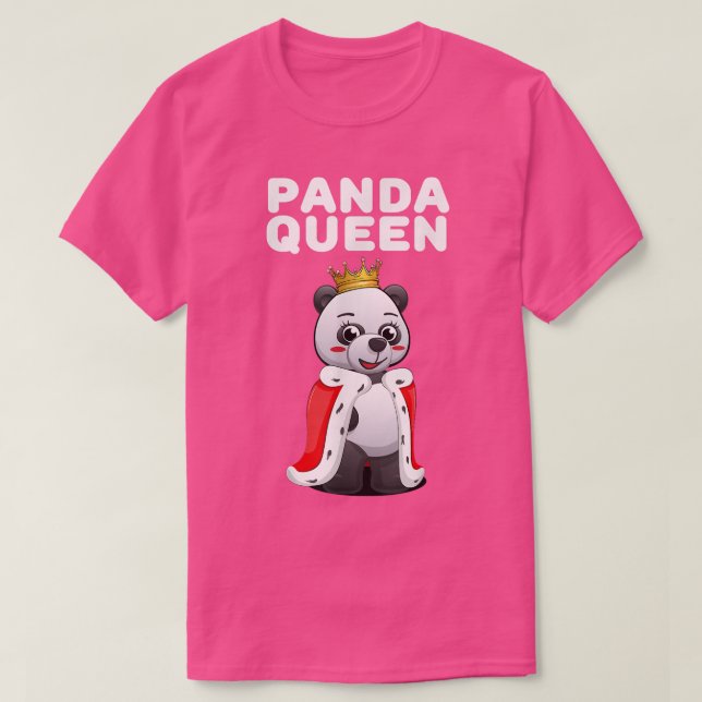 Panda Queen Girls Panda Tshirt Womens Panda (Design vorne)
