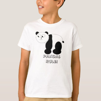 "Panda-Regel!" Der T - Shirt des Kindes