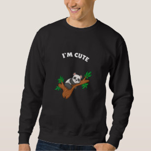 Panda Relaxing - Ich bin Niedlich Sweatshirt