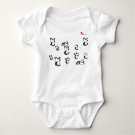 Panda-Rific Cuteness Baby Bodysuit Baby Strampler