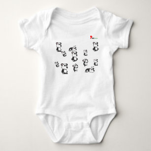 Panda-Rific Cuteness Baby Bodysuit Strampler