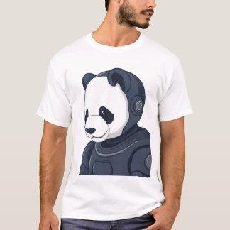 Panda Robot Illustration - Sci-Fi Graphic T - Shir T-Shirt