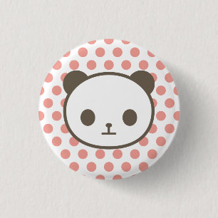 Panda rosa button