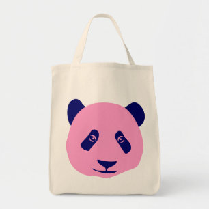 Panda - Rosa und Blau Tragetasche