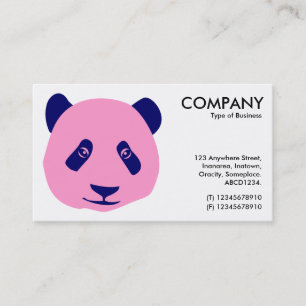 Panda - Rosa und Blau Visitenkarte