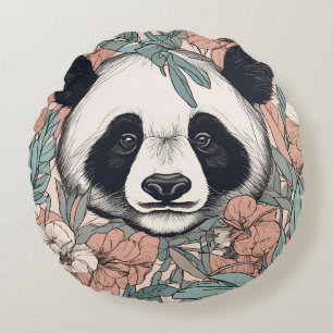PANDA RUNDES KISSEN