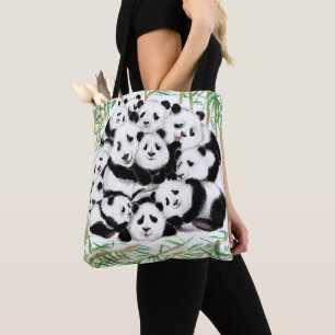 Panda Sac fourre-tout Happy Famiy - Drôle