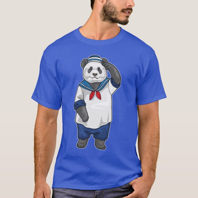 Panda Sailor Sailor cap T-Shirt (Vorderseite)