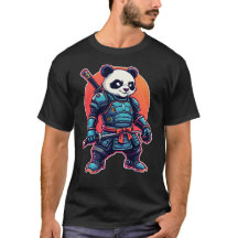 Panda Samurai Robot Style Einzigartig Cyberpunk Ti