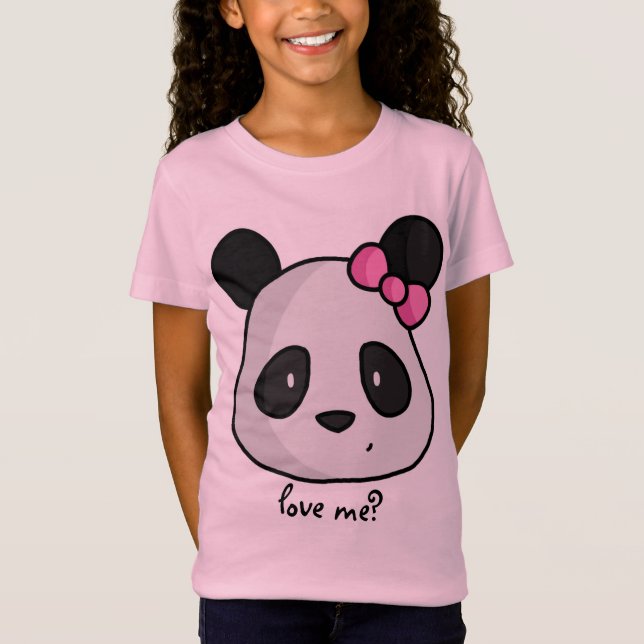Panda scherzt T - Shirt (Vorderseite)