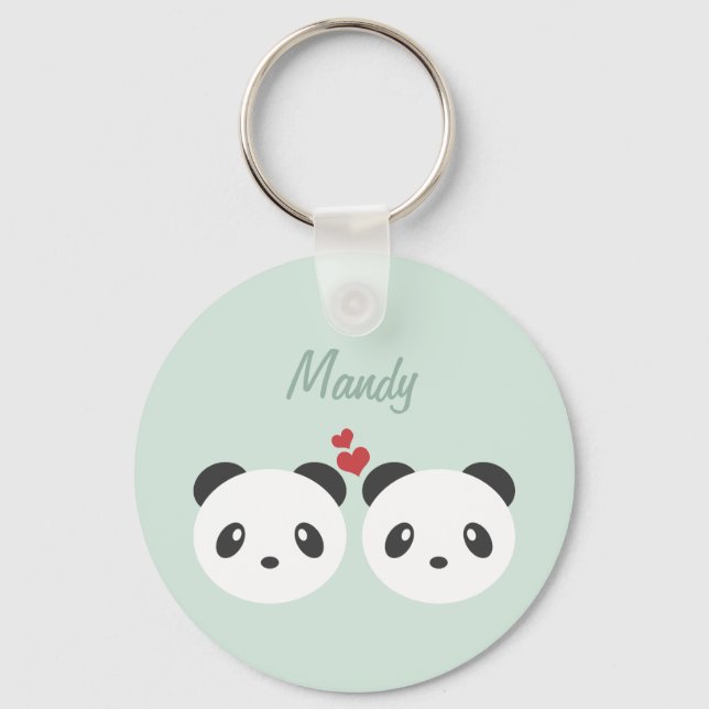 Panda Schlüsselanhänger (Vorderseite)