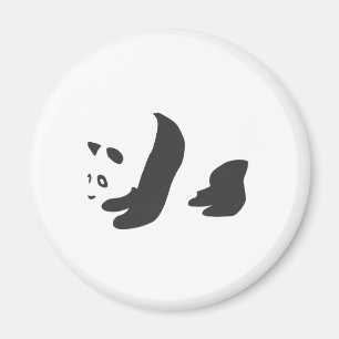 Panda (schwarz) magnet