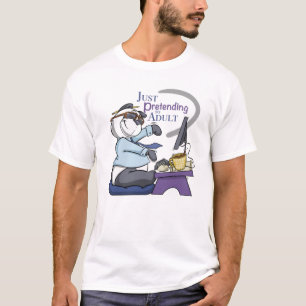 Panda se prépare à un T-shirt adulte