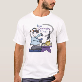 Panda se prépare à un T-shirt adulte