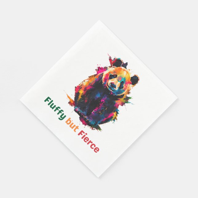 Panda Serviette (Ecke)