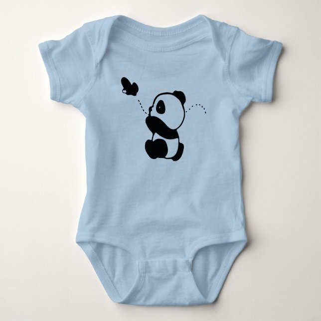 Panda Shirt, Panda Lover T - Shirt, Funny Panda Baby Strampler (Vorderseite)