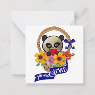 Panda: Sie sind so geliebt Notizkarte Mitteilungskarte