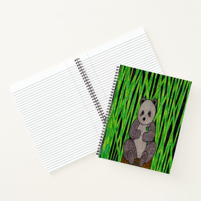 Panda (simple) - Carnet (Intérieur)