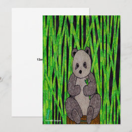 Panda (simple) - Carte de vœux