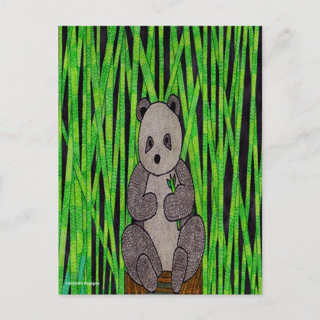 Panda (simple) - Carte postale (Devant)