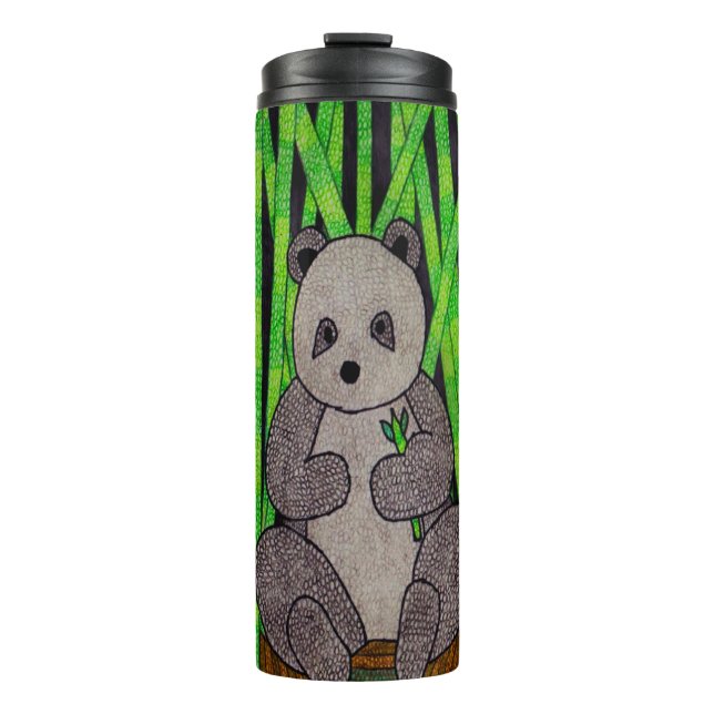 Panda (Single) - Thermal Tumbler Thermosbecher (Vorderseite)