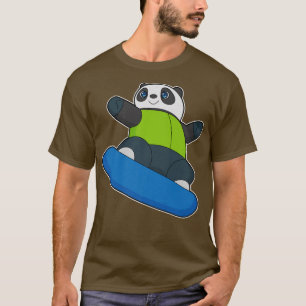 Panda Snowboarder Wintersport T-Shirt