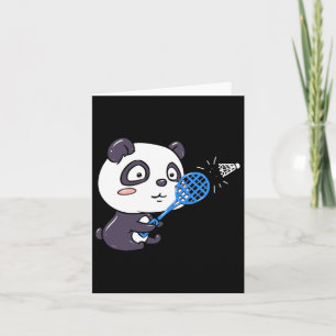 Panda spielen Badminton Getting Sweaty I Panda Bea Karte