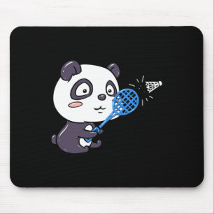 Panda spielen Badminton Getting Sweaty I Panda Bea Mousepad