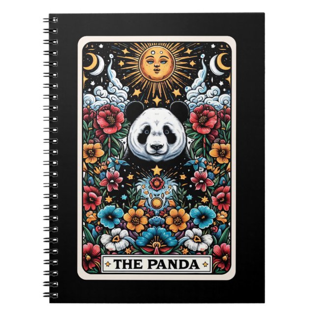 Panda Spirit Tarot Card Notebook Notizblock (Vorderseite)