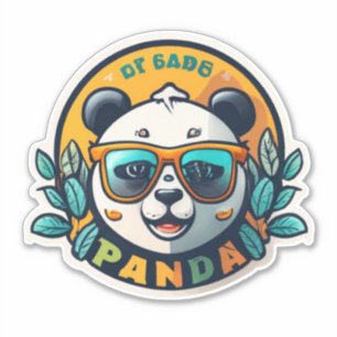 Panda-Sticker für Pannenperfektion Aufkleber