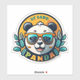 Panda-Sticker für Pannenperfektion Aufkleber
