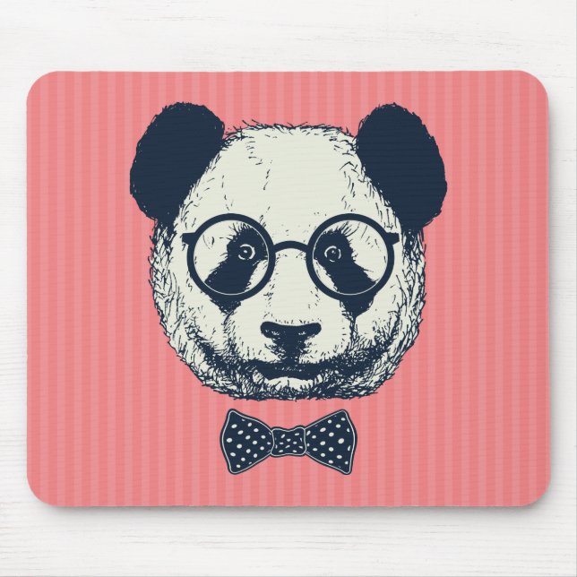 Panda-Streifen Mousepad (Vorne)