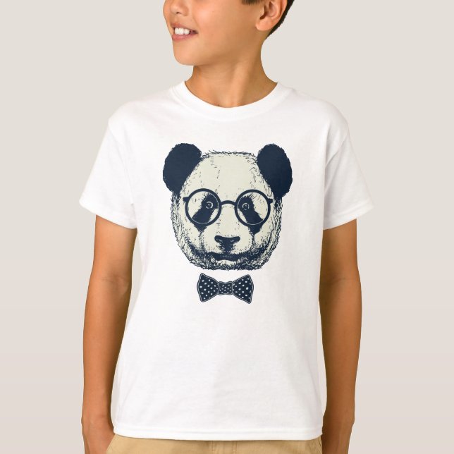 Panda-Streifen T-Shirt (Vorderseite)