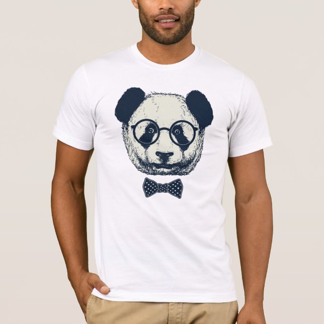 Panda-Streifen T-Shirt (Vorderseite)