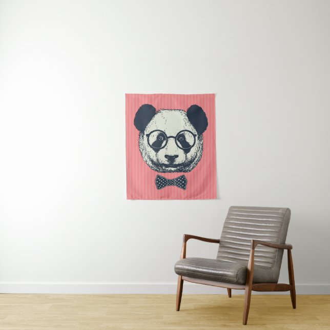 Panda-Streifen Wandteppich (Beispiel)