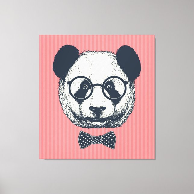 Panda Stripes Leinwanddruck (Vorderseite)