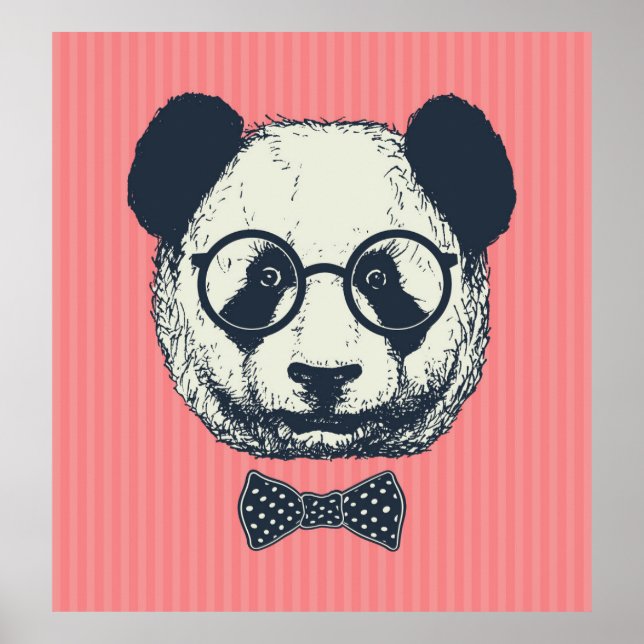 Panda Stripes Poster (Vorne)