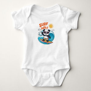 PANDA SURF Kind Sommer Baby Strampler