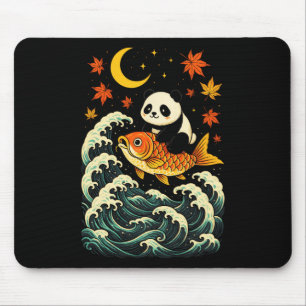 Panda surft auf einer Welle - Lustige japanische T Mousepad
