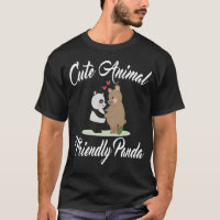 Panda, T-Shirt amical animal mignon, T-Shirt