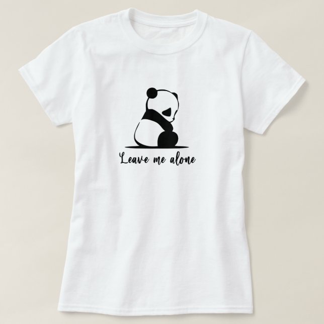 Panda T - Shirt Niedlich Riant Panda Sad Panda Shi (Design vorne)